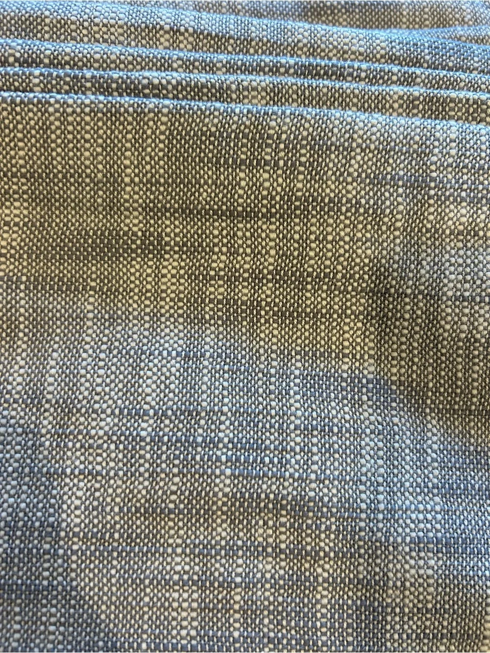 Quince! Textured Cotton Curtain Panel in Blue. 48”x108”